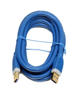 Кабель USB 3 0 Am Am 1 8 м позолоченные контакты экранированный 5 Гбит с синий H 39676 Hama
