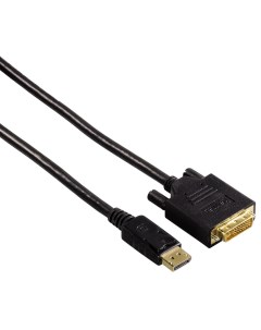 Кабель DisplayPort 20M DVI M 1 8 м черный H 54593 Hama