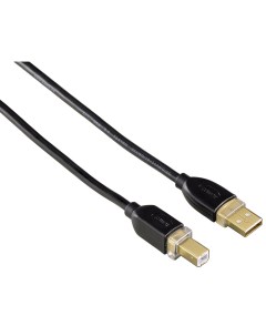 Кабель USB 2 0 AM USB 2 0 BM 3m черный 00046772 Hama