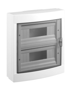 Щит распределительный навесной пластик 2 ряда 24 модуля прозрачная дверь белый IP 40 90912124 RU Legrand