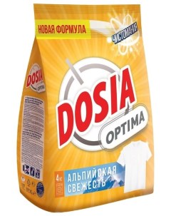 Стиральный порошок Optima Альпийская свежесть для белых и светлых тканей для машинной стирки для руч Dosia