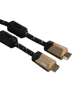 Кабель HDMI 19M HDMI 19M 3 м черный Hama