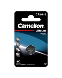 Батарейка CR1616 BP1 таблетка CR1616 3 В 10 шт Camelion