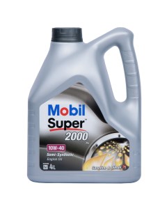 Моторное масло Super 2000 X1 полусинтетическое 10W 40 4 л 150548 Mobil