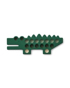 Игрушка сенсорная Pop It Cal Крокодил мульти микс с темно зеленым Liewood