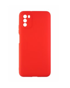 Накладка Soft Matte для Xiaomi Poco M3 красный защита камеры Mobileocean