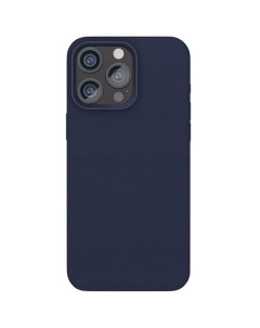 Чехол Ecopelle Case с MagSafe для iPhone 15 Pro Max синий Vlp