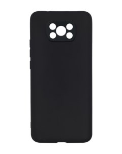 Накладка Soft Matte для Xiaomi Poco X3 черный защита камеры Mobileocean