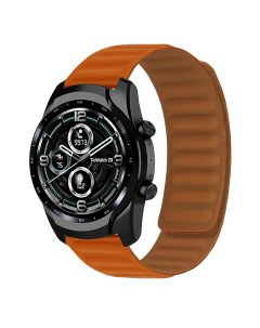 Ремешок часов экокожа на магните универсальный 22 мм оранжевый Promise mobile