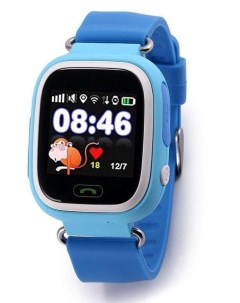 Умные детские часы Q90 голубой Smart watch