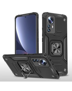 Противоударный чехол Legion Case для Xiaomi 12 Pro черный Black panther