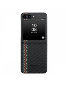Чехол Fusion Weaving MagEZ 3 для Samsung Galaxy Z Flip5 Rhapsody черно серый Pitaka
