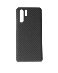 Чехол Сarbon Fiber Case для Huawei P30 Pro черный Black panther