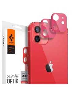 Защитное стекло для камеры для iPhone 12 Optik Lens Protector Красный AGL0247 Spigen