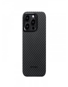 Чехол MagEZ Case 4 для iPhone 15 Pro Max 6 7 черно серый кевлар арамид Pitaka