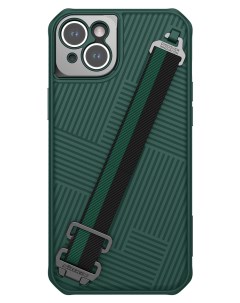 Чехол для iPhone 14 Plus с ремешком Green Nillkin