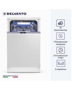 Встраиваемая посудомоечная машина VMB4602 Delvento