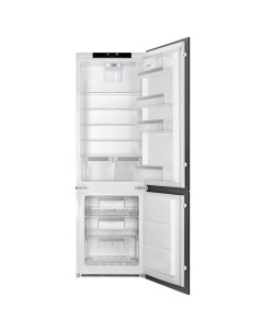 Встраиваемый холодильник C8174N3E1 белый черный Smeg
