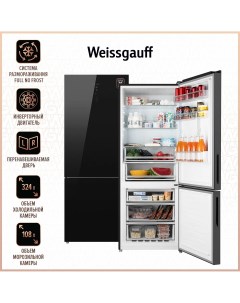 Холодильник WRK 1970 DBG черный Weissgauff