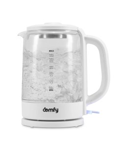 Чайник электрический DSB EK304 1 6 л белый прозрачный Domfy