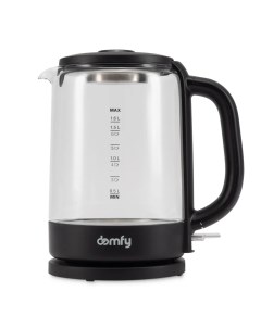 Чайник электрический DSB EK304 1 6 л черный прозрачный Domfy