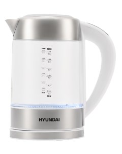 Чайник электрический HYK S5807 1 7 л белый серебристый Hyundai