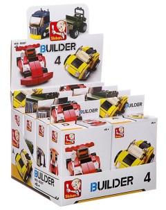 Набор конструкторов Builder DB 8 шт автомобили 4 вида арт M38 B0597 Sluban