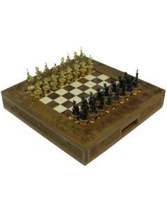 Шахматы исторические эксклюзивные Бородино с чернеными фигурами47 47 см 999 RTS 02X Ровертайм