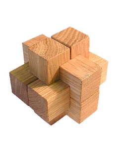 Деревянная головоломка Узел простейший 6 элементов большой Планета головоломок