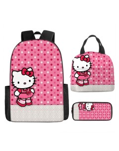 Рюкзак сумка пенал 3 в 1 Хелло Китти Hello Kitty черно розовый Starfriend
