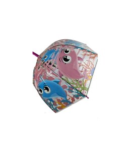 Зонт трость детский полуавтомат С 535 дельфины темно розовый 15885 Galaxy