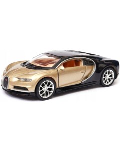 Металлическая модель коллекционная Bugatti Chiron 1 38 золотистая 11 см 43738W Welly