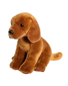 Мягкая игрушка реалистичная собака ML SO 130222 25 18 серый Maxitoys