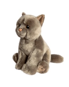 Мягкая игрушка реалистичный кот ML SO 130222 25 12 белый Maxitoys
