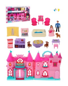Замок принцессы кукольный домик со светом и звуком 614582 Наша игрушка