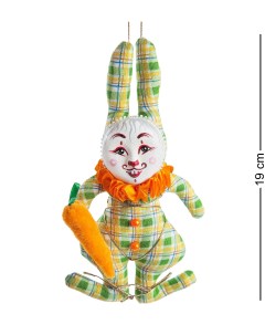 Кукла подвесная Кролик с морковкой RK 466 Рускукла