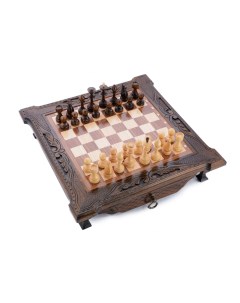Шахматы резные в ларце с ящиками Simba 40 1679 Harutyunyan