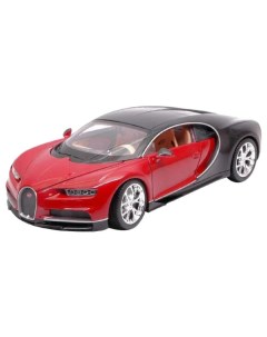 Металлическая модель коллекционная Bugatti Chiron 1 38 бордовая 11 см 43738W Welly