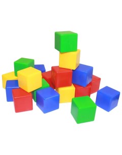 Мини кубики 4 х 4 20 шт Пластмастер