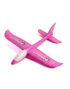Самолетик Самолет Unicorn team 31х35 см розовый диодный Funny toys