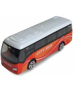 Автобус Металл красный с белым 1000toys