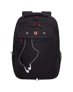 Рюкзак молодежный с карманом для ноутбука 15 RU 432 4 2 черный красный Grizzly