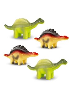 Игрушка антистресс 4 штуки Динозавр Гигантспинозавр и Стегозавр 15 см Maxitoys