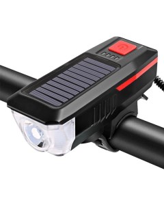 Светодиодный велосипедный фонарь THOT082283 на солнечной батарее красный Urm