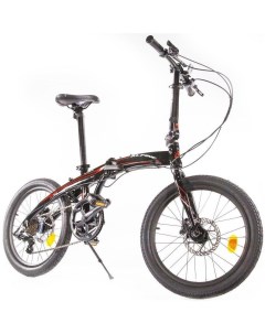 Велосипед Bike F1HD 2022 One size 20 складной 7ск черн красн Alpine