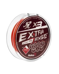 Шнур Extrasense X3 PE Red 92m 0 4 7LB 0 11mm HS ES X3 0 4 7LB Helios