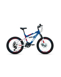 Детский велосипед MTB FS 20 D год 2022 цвет Синий Красный Altair