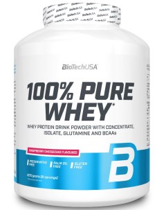 Протеин 100 Pure Whey 2270 г малиновый чизкейк Biotechusa
