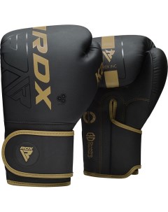 Боксерские перчатки F6 14 oz черный золотой матовый Rdx