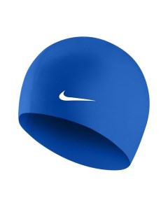 Шапочка для плавания Solid Silicone FINA Approved синий силикон Nike